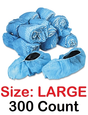 Realtor Open House & Estate Sale Shoe Covers Booties w/ Anti-Skid Protection - 300 Count LARGE