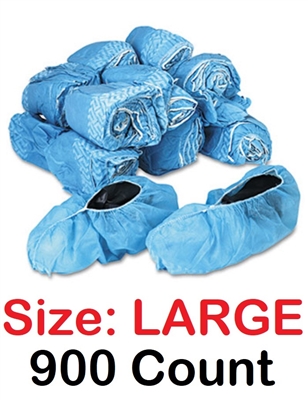 Realtor Open House & Estate Sale Shoe Covers Booties w/ Anti-Skid Protection - BULK 900 Count LARGE