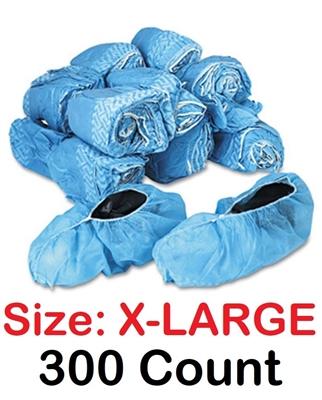 XL Realtor Open House & Estate Sale Extra Large Shoe Covers Booties w/ Anti-Skid Protection - 300 Count X-LARGE