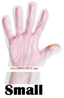 Disposable Powder Free Plastic Daycare Gloves 10 x 10 x 100ct SMALL