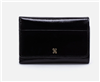 Ladies black Trifold Leather Wallet