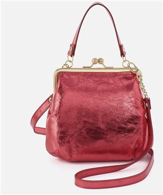 HOBO Bags Strawberry Fields Metallic Leather Crossbody Handbag