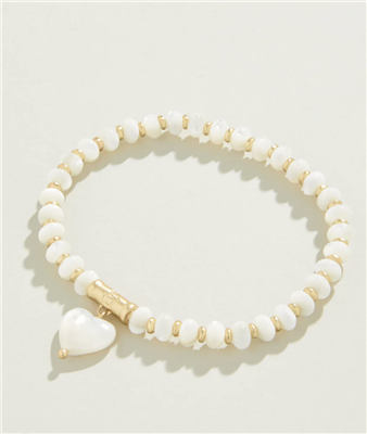 Mother of Pearl stretch bracelet from Spartina 449.