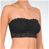 black lace bandeau bralette