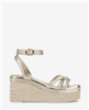 Vince Camuto Loressa Platform Wedge Sandal in Metallic Gold