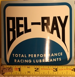 Bel-Ray Decal Total Performance 1980's