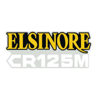 1976 1977 Honda CR125M Elsinore side panel decals