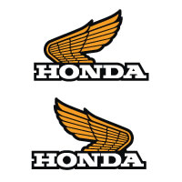 1982 Honda CR125R CR250R CR480R fuel tank wing decals