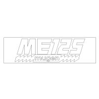 Mugen ME125 decal set -  white