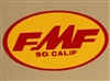 FMF Small Decal Yellow Red