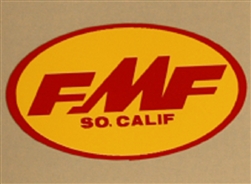 FMF Small Decal Yellow Red