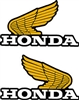 1976 Honda MR250 Elsinore tank decal wings