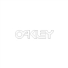 Oakley Small Die Cut White decal sticker