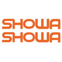 Showa Fork neon orange die cut decal sticker set