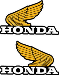 1985 Honda XR350R fuel tank wing decals