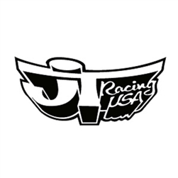 JT Helmet Decal - Medium Black White