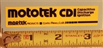 Mototek CDI decal sticker for CDI unit