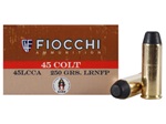 Fiocchi 45LC Cowboy Action Lead Round Nose Flat Point 250gr -50rd Box