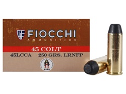 Fiocchi 45LC Cowboy Action Lead Round Nose Flat Point 250gr -50rd Box