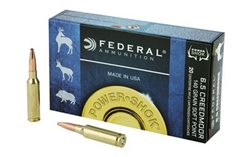 Federal Powershok 6.5 Credmoor Jacketed Softpoint 140gr 20rd