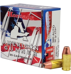 Hornady American Gunner 380ACP XTP Hollow Point 90gr - 25rd Box