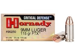 Hornady 9MM Critical Defense 115gr - 25rd Box