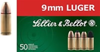 Sellier & Bellot 9mm FMJ 115gr - 50rd box