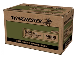 Winchester 5.56 NATO M855 Green Tip 62 gr FMJ - 200 Rd Bulk Pack