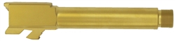 Anderson Manufacturing Threaded Barrel for Glock 19 Gen 3 - 1/2 x 28 - Gold Titanium Nitride