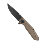 Real Avid RAV-3 Assisted Open Pocket Knife - 3.25" - Tan / Black