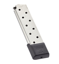 CMC 1911 Railed Power Mag Full Size - 45 ACP - 10rd - Stainless