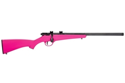 Savage Arms Rascal FV-SR 22LR Bolt Action Single Shot Youth Rifle w/ Threaded Heavy Barrel - Pink