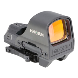 Holosun HE510C-GR Elite - Green Multi-Reticle Reflex Sight - Solar Power - QD Mount