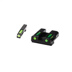 Hi-Viz Litewave H3 Tritium/Litepipe Sight Set for Glock 9mm / .40 S&W