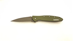 Kershaw Leek Olive with Black Blade