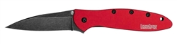 Kershaw Leek Red with Black Blade