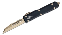 Microtech Ultratech Warhound OTF Auto Knife Black / Bronzed - 3.35" Blade