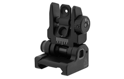 UTG ACCU-SYNC Spring-loaded AR15 Flip-up Rear Sight - Black