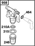 Genuine Briggs & Stratton 715901 Fuel Shut-off Valve