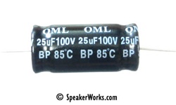 Capacitor Electrolytic: 25uF, 100V