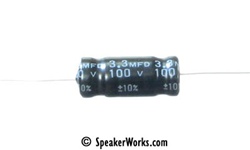 Capacitor Electrolytic: 3.3uF, 100V