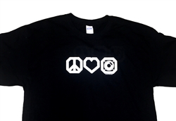 SpeakerWorks.com cool Peace Love and Speakers T-Shirts