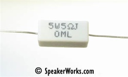 Resistor 5 ohm, 5W wire-wound