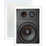 Pyle PDIW87 8" 400-Watt 2-Way In-Wall Enclosed Speakers with Directional Tweeter /pr