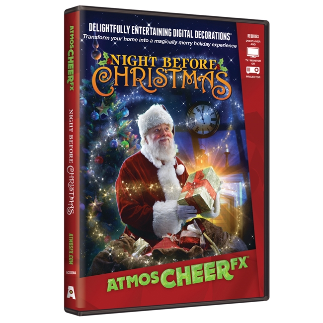 AtmosFX Night Before Christmas Christmas Digital Decorations DVD