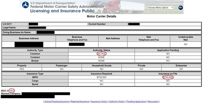 MC/ICC  INTERSTATE OPERATING AUTHORITY