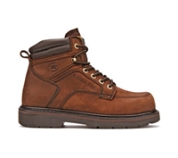 Carolina Mens Dark Brown 6-Inch Broad Toe Work Boots