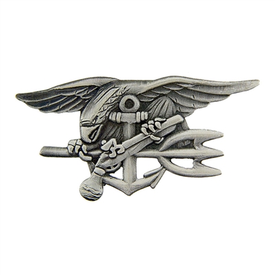 Pewter US Navy Seals Trident Badge - P19165