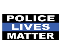 Police Lives Matter Bumper Sticker 10-480