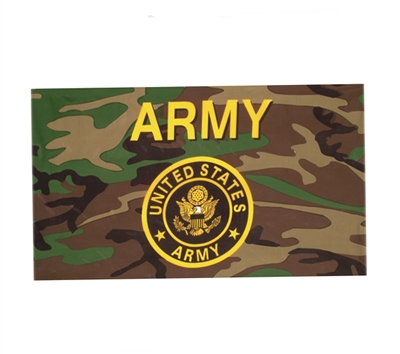 Fox Outdoor Woodland Camouflage Army Flag - 84-028